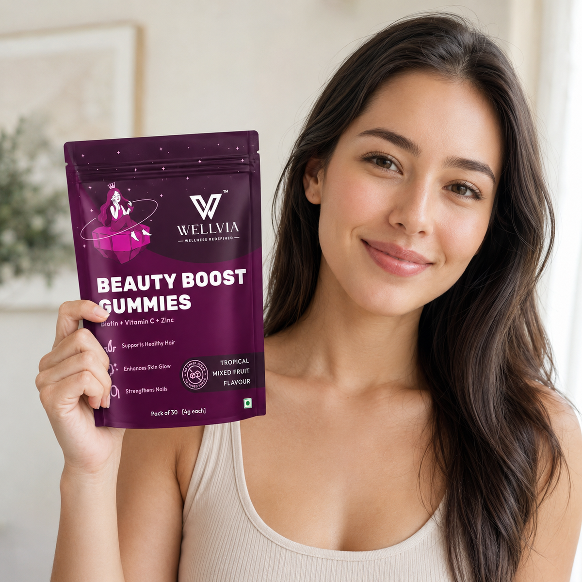 Beauty Boost Gummies Model - Wellvia
