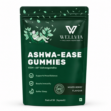 Natural Stress Relief Gummies - Ashwa Ease for Calm & Wellness