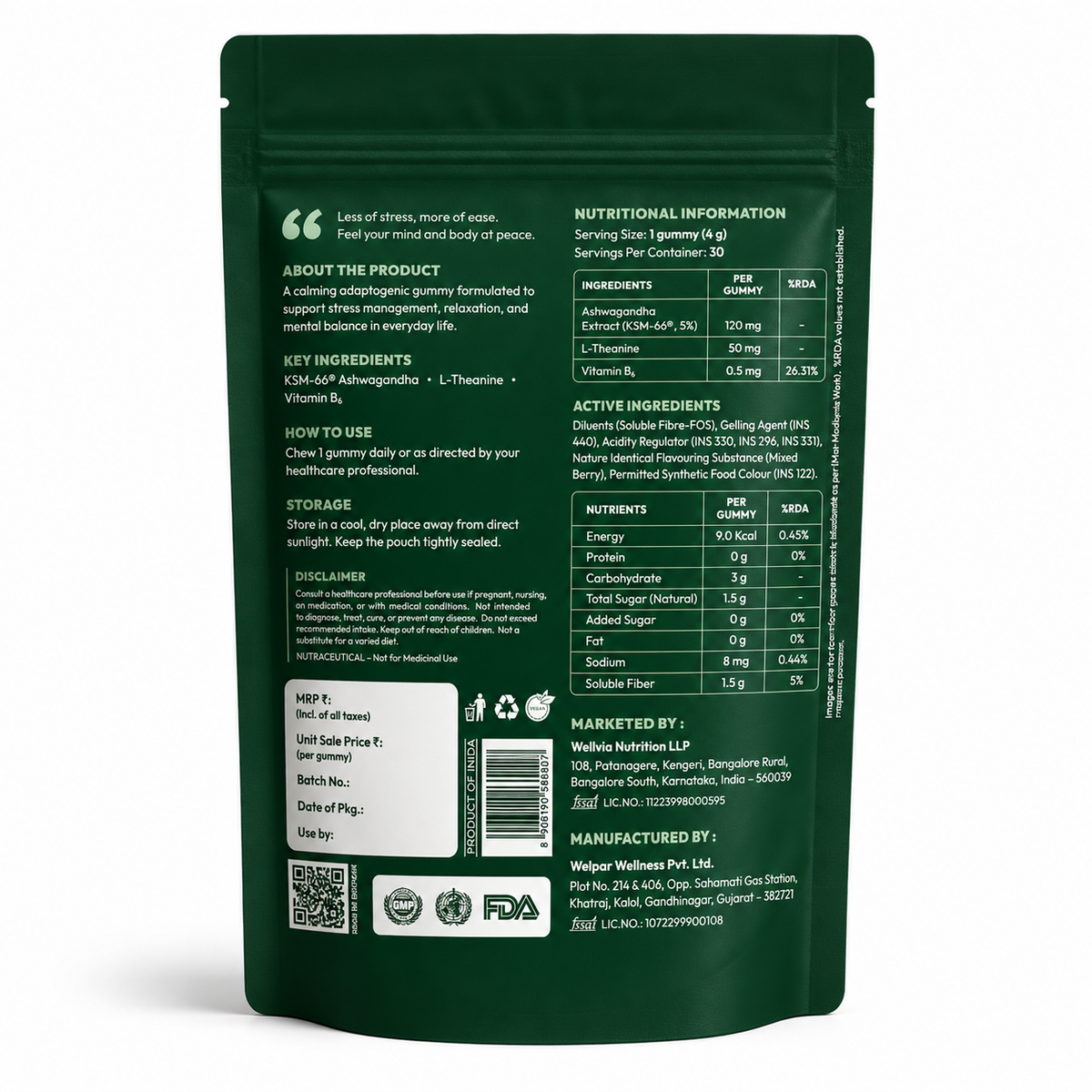 Ashwa Ease Gummies - Shopwellvia